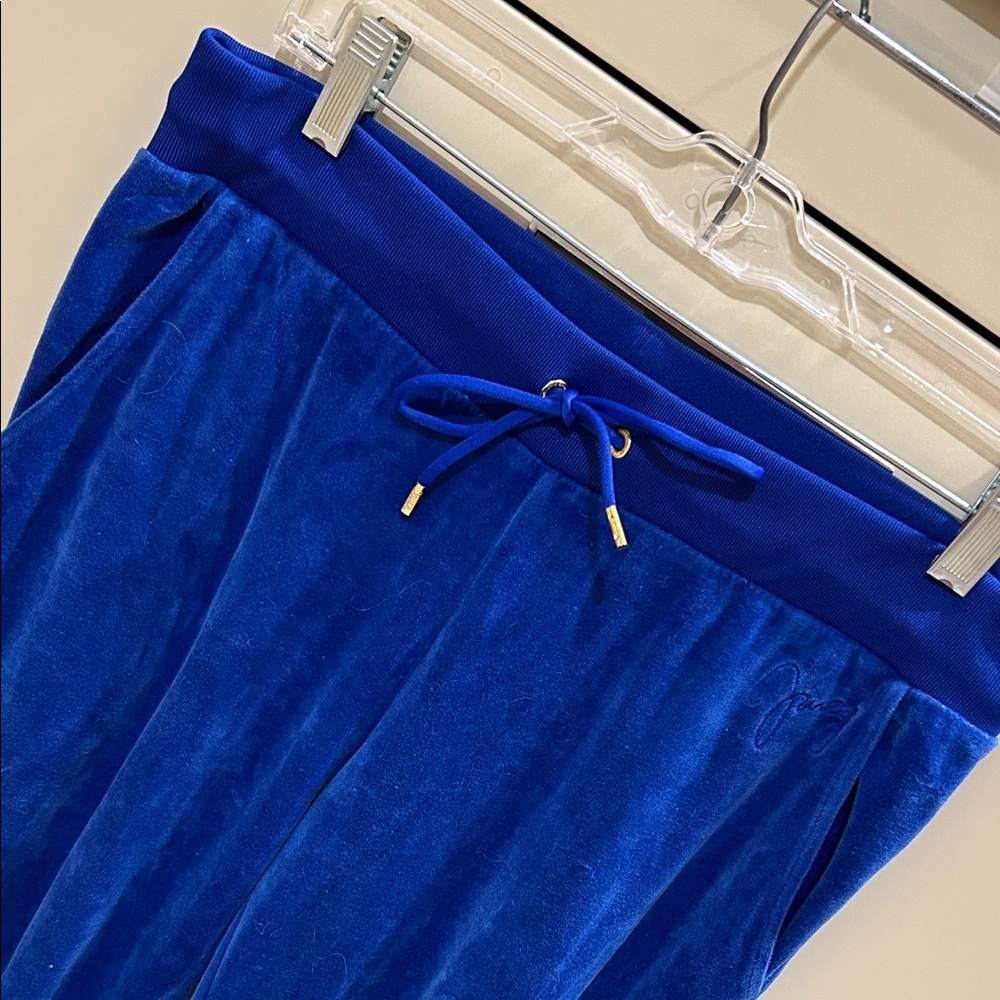 Juicy Couture Blue Velvet Joggers